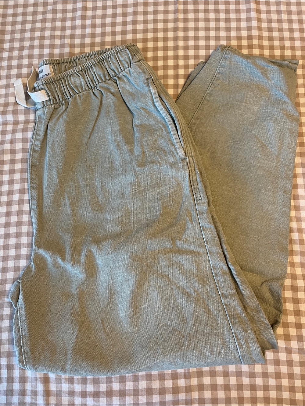 Cotton:On Elastic Waist Pants in Sage Green
